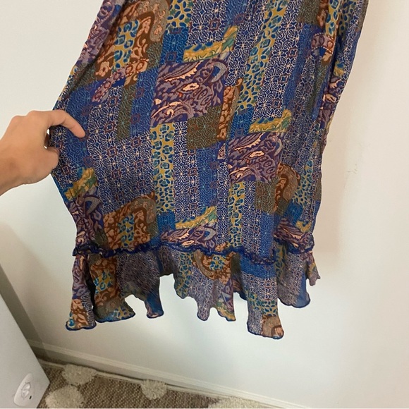 Vintage Scarlett Multi-Patterned Midi Dress size Small/Medium - Picture 9 of 9